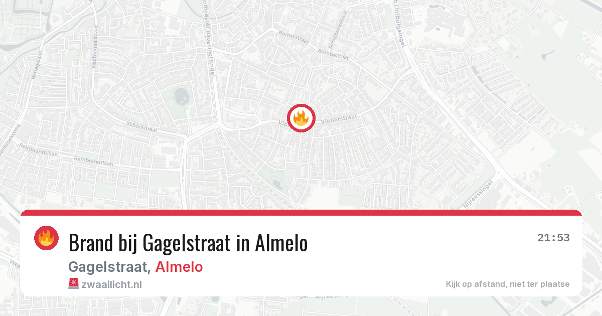 Brand bij Gagelstraat in Almelo — 7 apr 2026