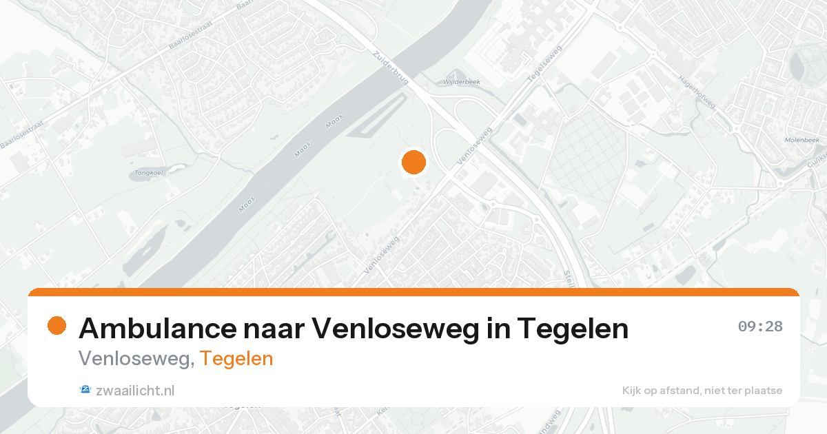 Ambulance naar Venloseweg in Tegelen — 25 aug 2026