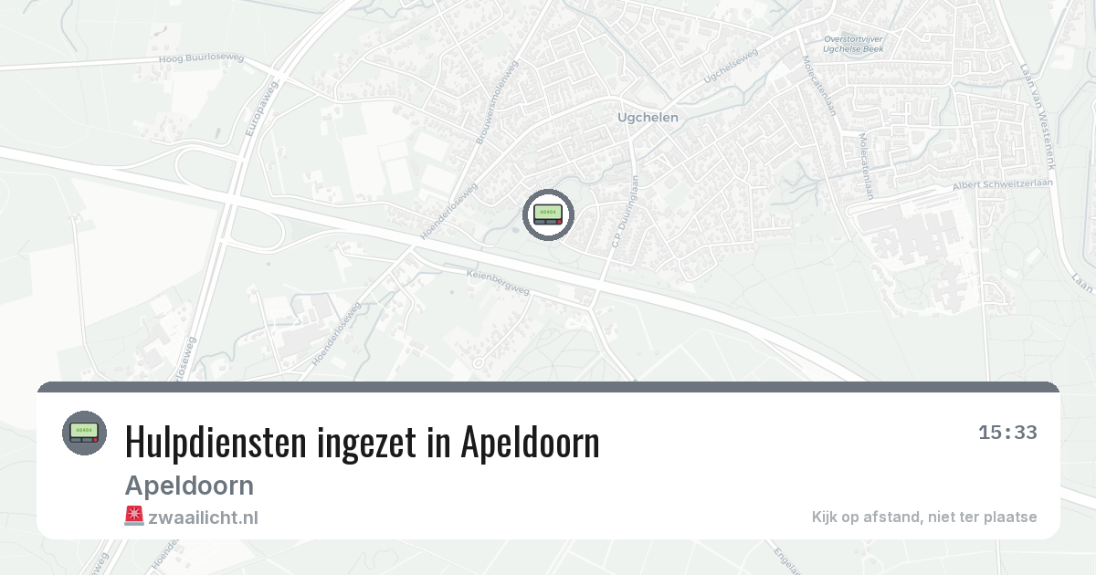 Hulpdiensten ingezet in Apeldoorn — 7 mei 2026 | 🚨 Zwaailicht.nl