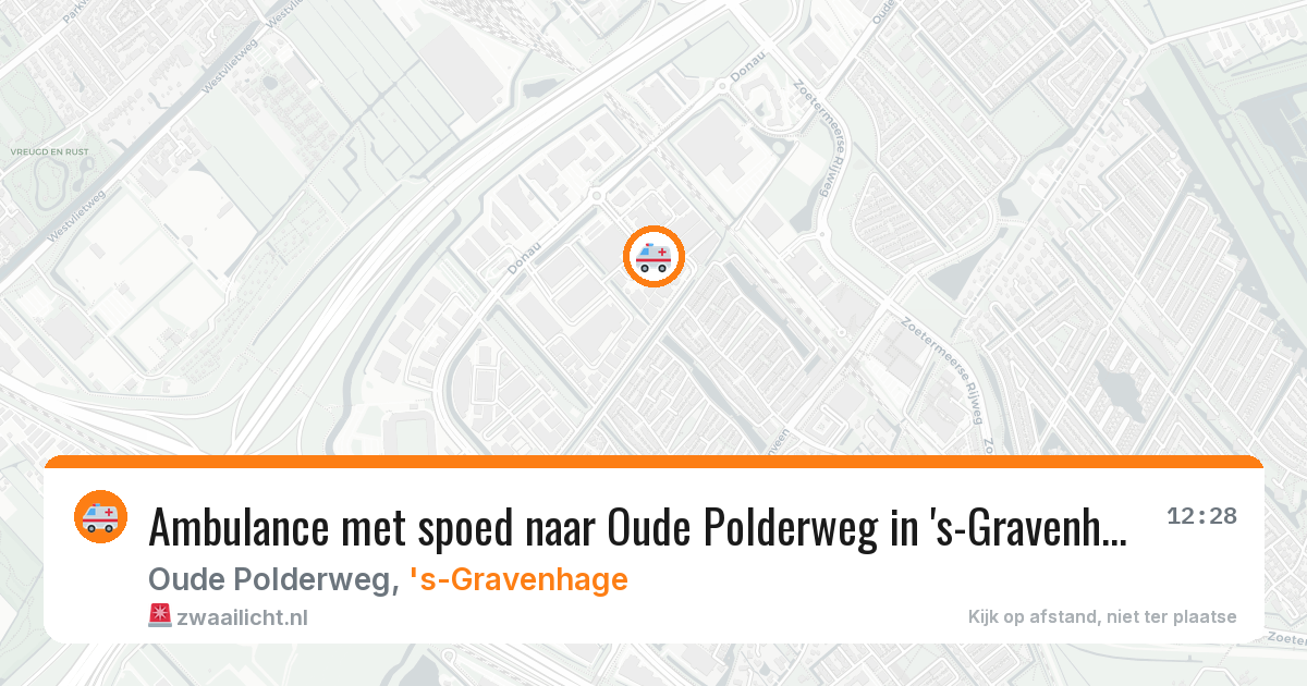 Ambulance met spoed naar Oude Polderweg in 's-Gravenhage — 10 feb 2026