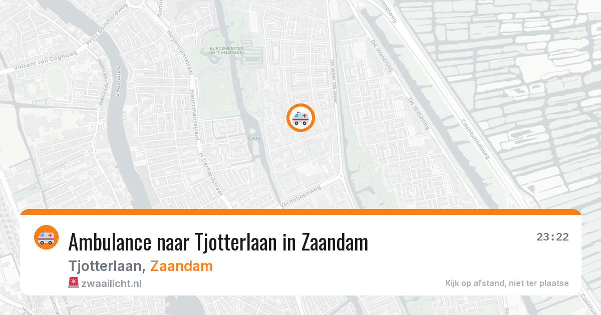 Ambulance naar Tjotterlaan in Zaandam — 4 jun 2026