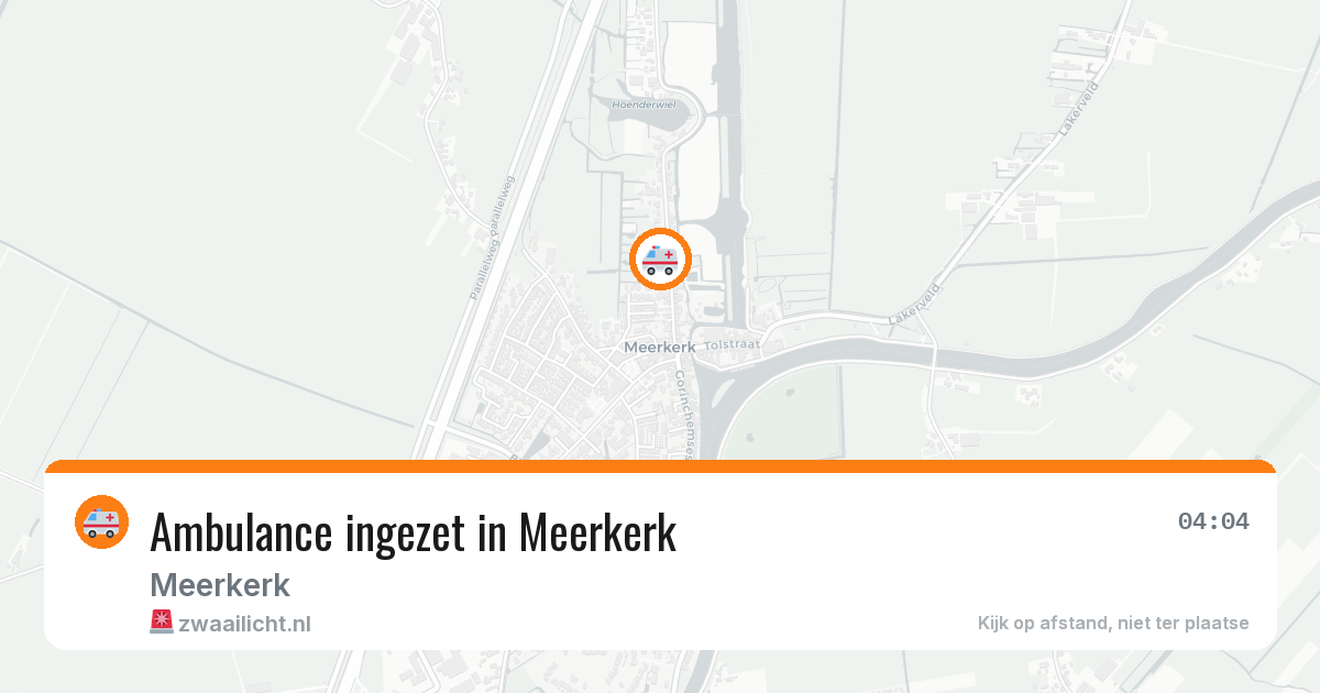Ambulance ingezet in Meerkerk — 11 jun 2026