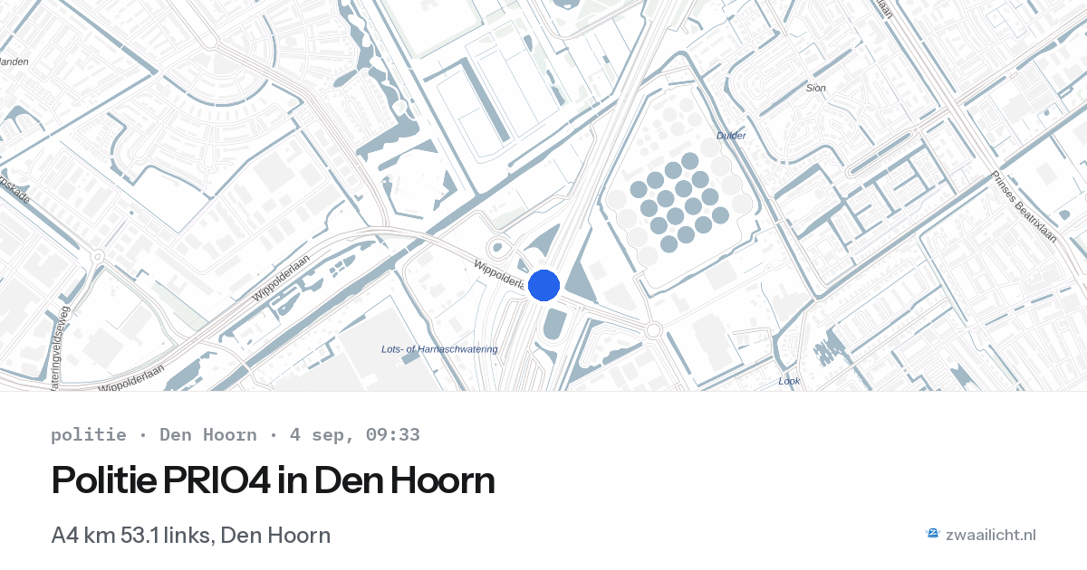 Politie PRIO4 in Den Hoorn — 4 sep 2026 | 🚨 Zwaailicht.nl