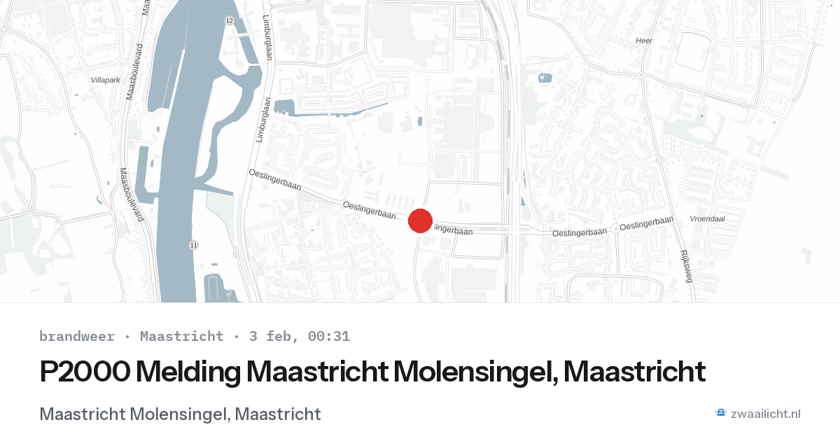 P2000 Melding Maastricht Molensingel, Maastricht — 2 feb 2026
