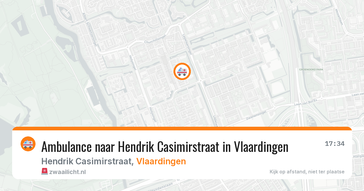 Ambulance naar Hendrik Casimirstraat in Vlaardingen — 20 jun 2026