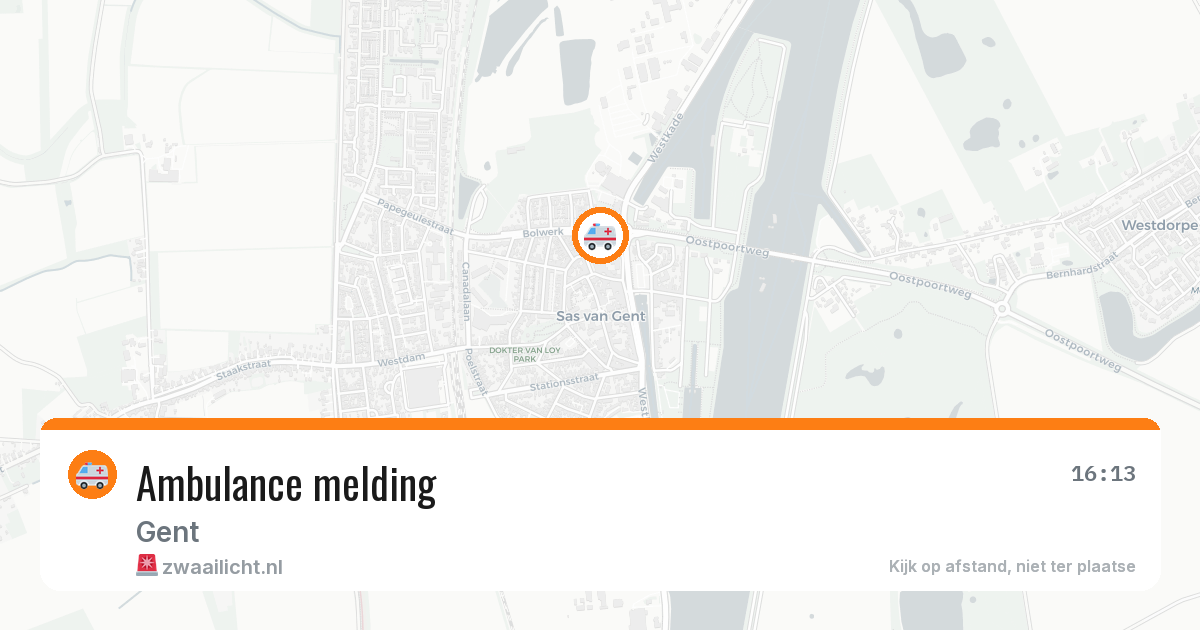 Ambulance melding — 30 mrt 2026