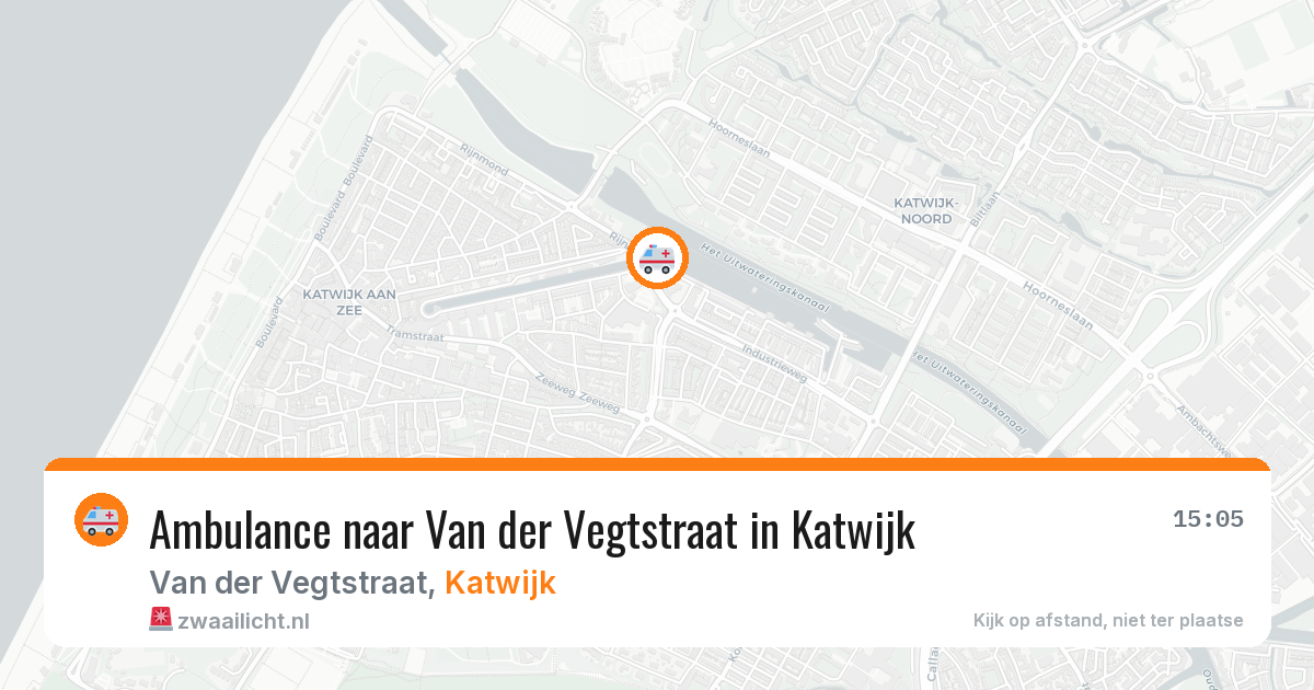 Ambulance naar Van der Vegtstraat in Katwijk — 29 jul 2026