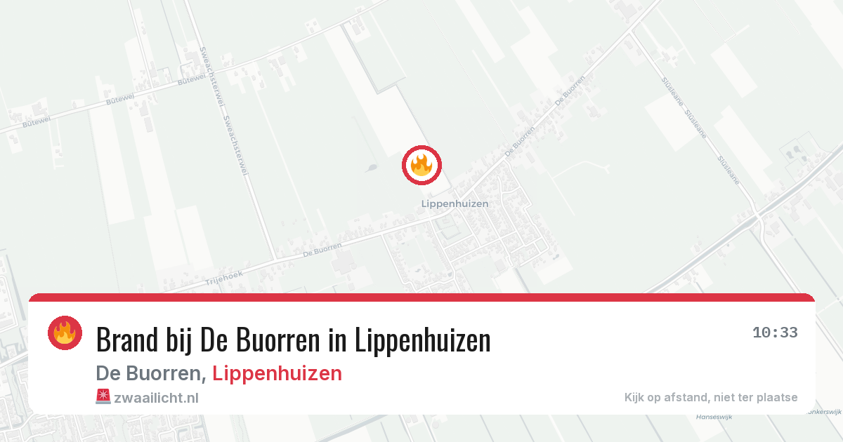 Brand bij De Buorren in Lippenhuizen — 9 mei 2026