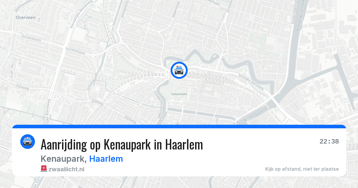 Aanrijding op Kenaupark in Haarlem — 20 jun 2026