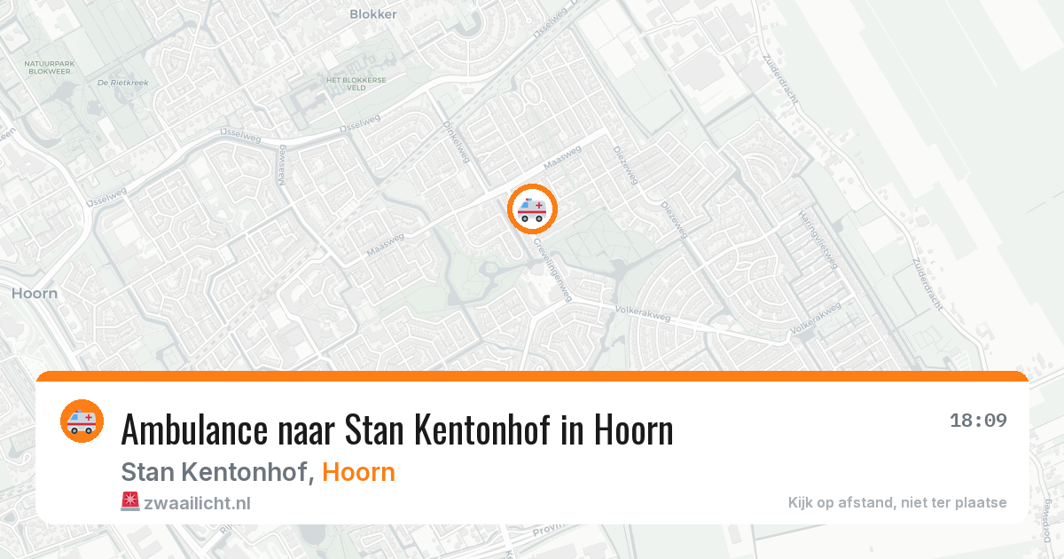 Ambulance naar Stan Kentonhof in Hoorn — 25 jun 2026