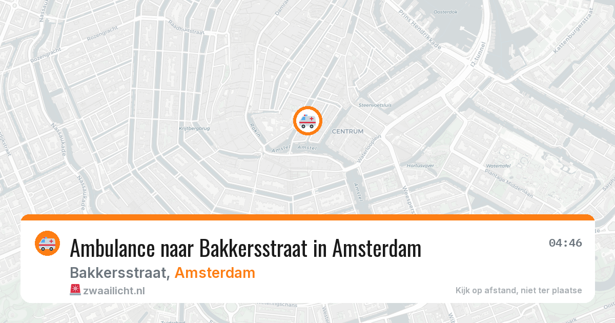 Ambulance naar Bakkersstraat in Amsterdam — 3 jun 2026