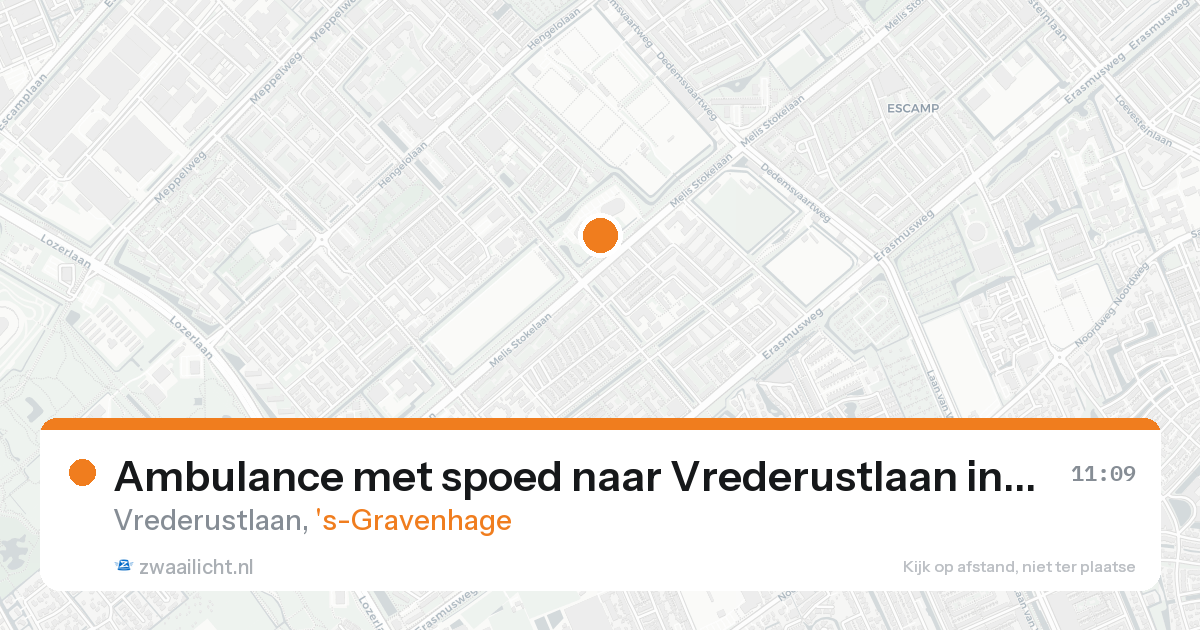 Ambulance met spoed naar Vrederustlaan in 's-Gravenhage — 7 feb 2026