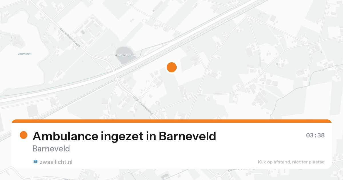 Ambulance ingezet in Barneveld — 7 mei 2026