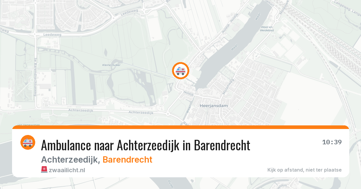 Ambulance naar Achterzeedijk in Barendrecht — 30 jan 2026