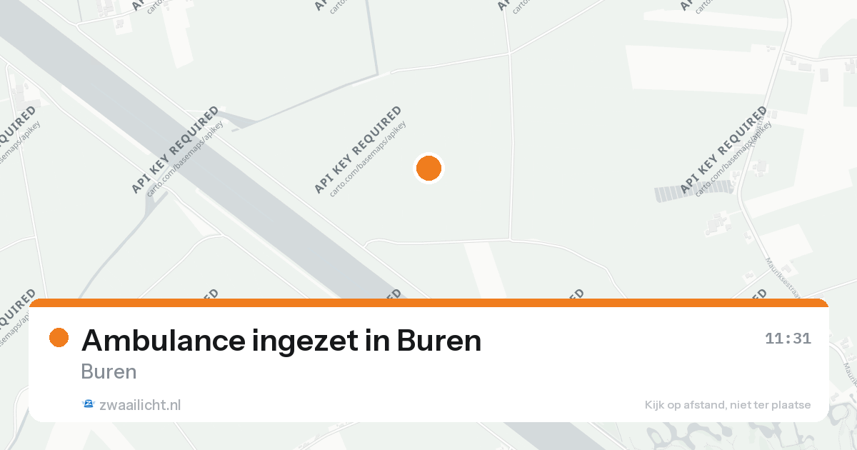 Ambulance ingezet in Buren — 26 aug 2026