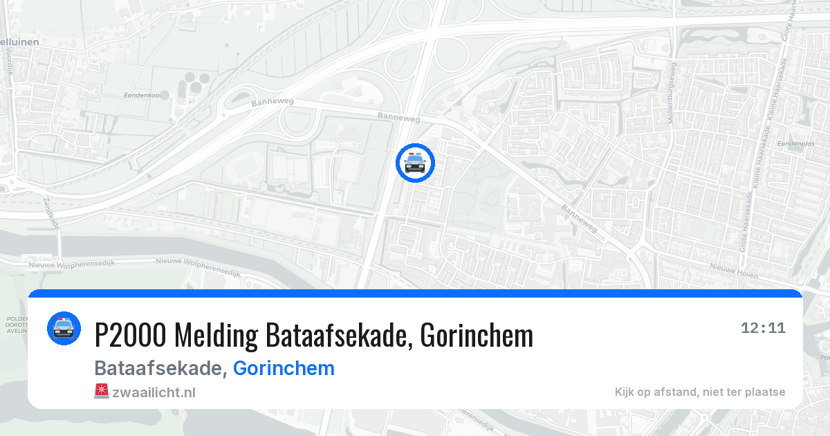 P2000 Melding Bataafsekade, Gorinchem — 3 apr 2026