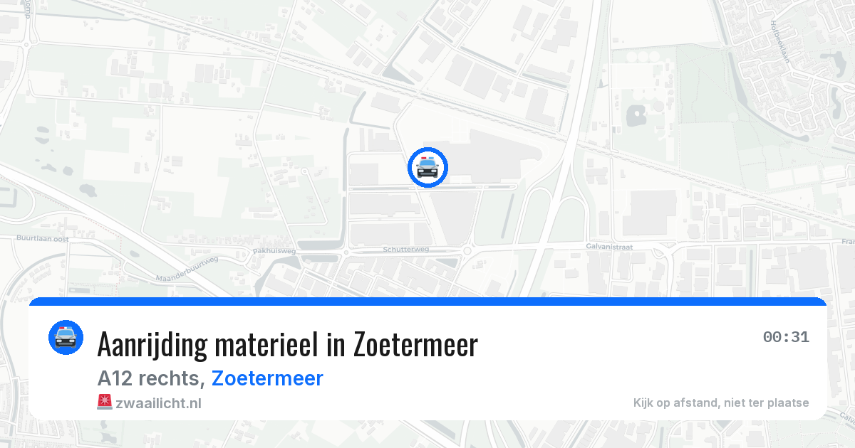 Aanrijding materieel in Zoetermeer — 17 jan 2026