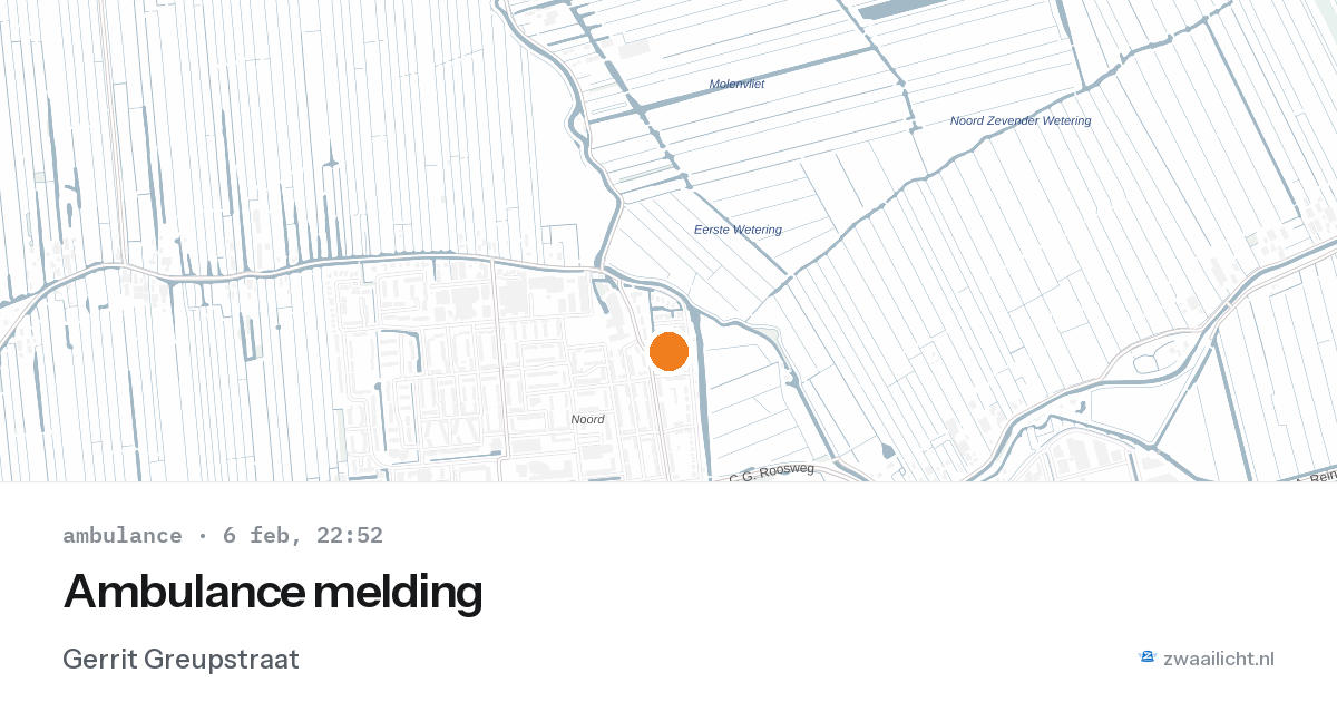 Ambulance melding — 6 feb 2026