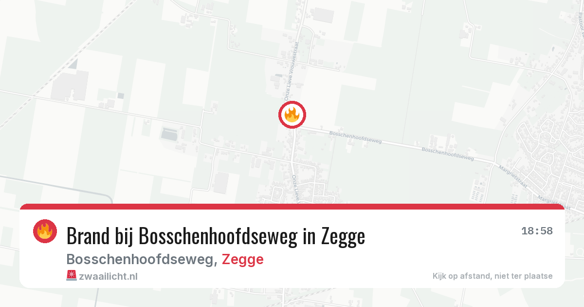 Brand bij Bosschenhoofdseweg in Zegge — 4 apr 2026