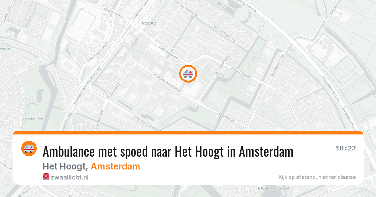 Ambulance met spoed naar Het Hoogt in Amsterdam — 5 mrt 2026