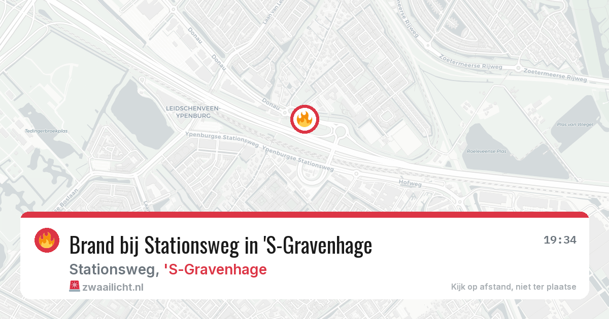 Brand bij Stationsweg in 'S-Gravenhage — 21 mei 2026