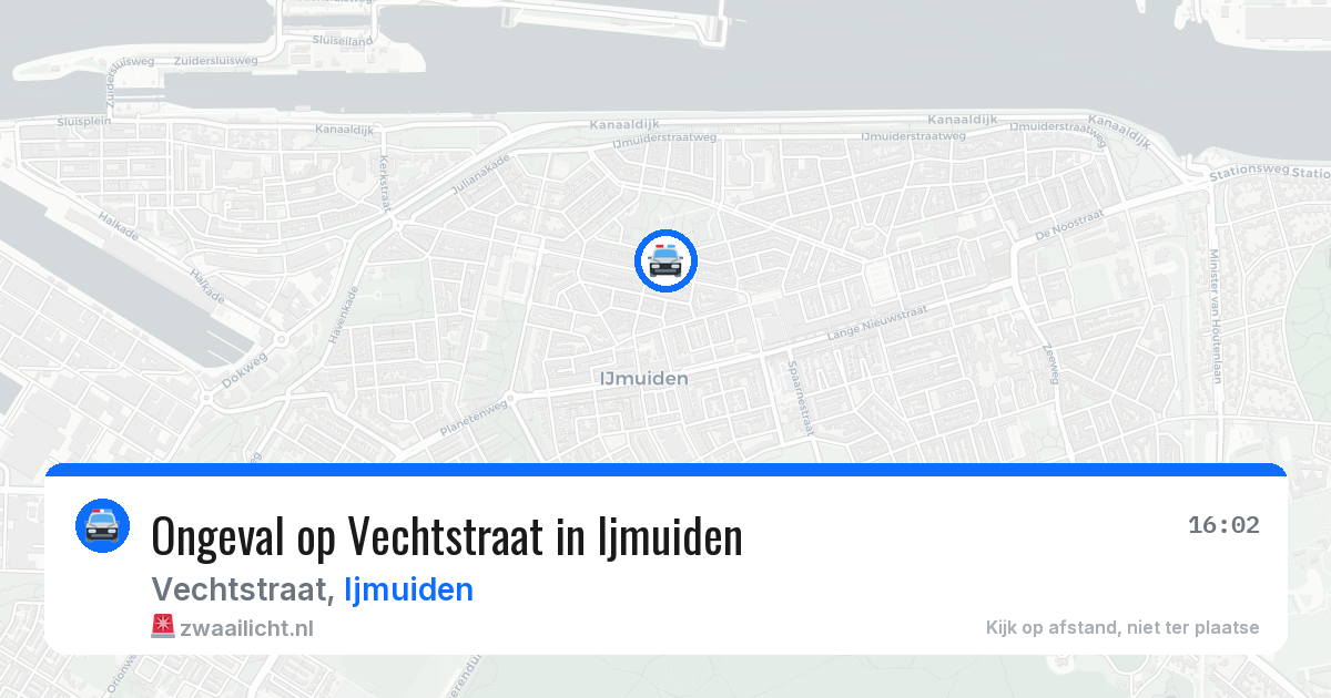 Ongeval op Vechtstraat in Ijmuiden — 25 jul 2026