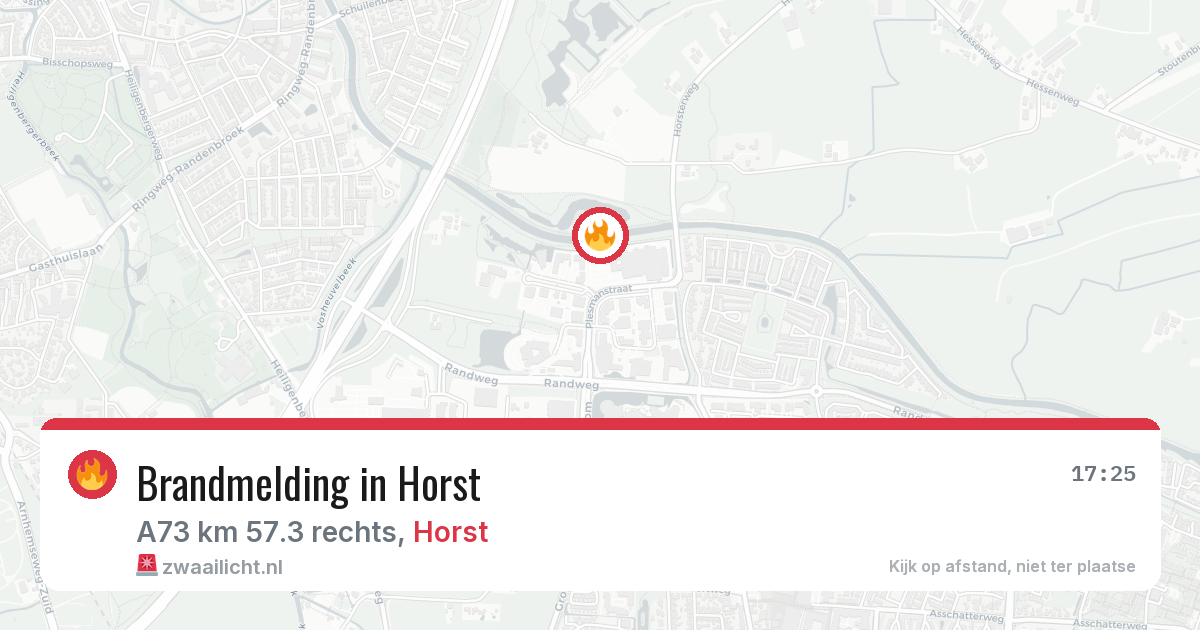 Brandmelding in Horst — 9 apr 2026