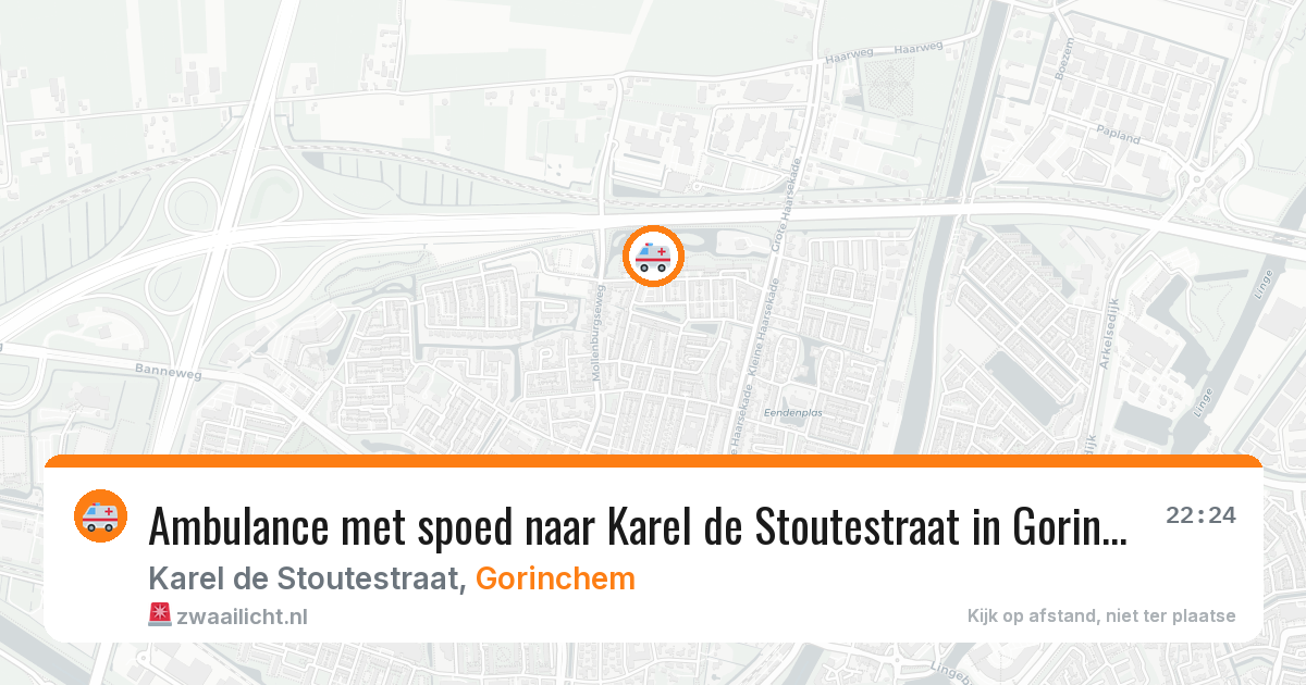 Ambulance met spoed naar Karel de Stoutestraat in Gorinchem — 6 mei 2026