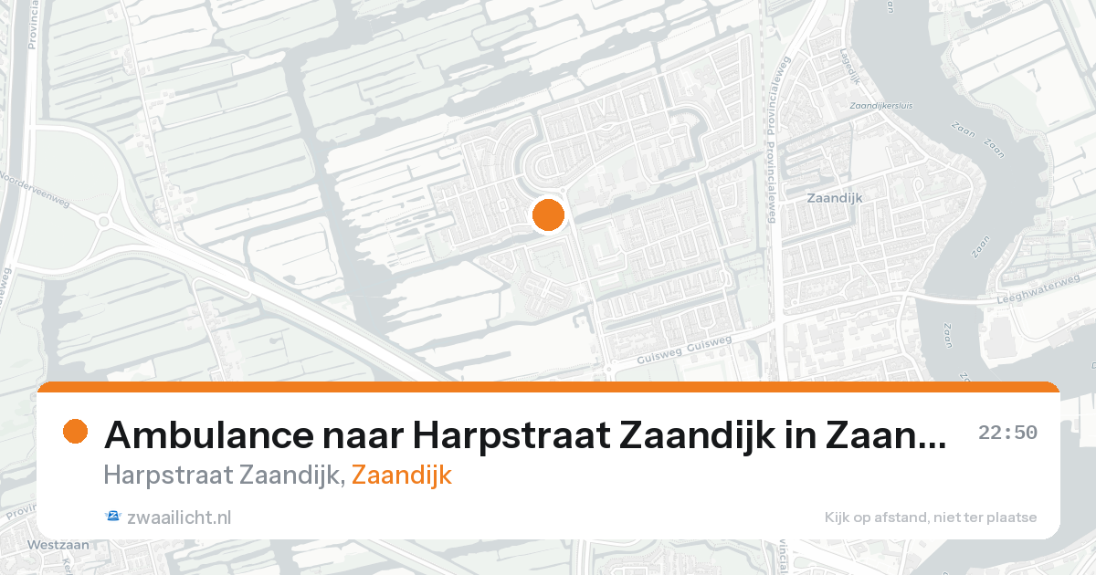 Ambulance naar Harpstraat Zaandijk in Zaandijk — 6 jun 2026
