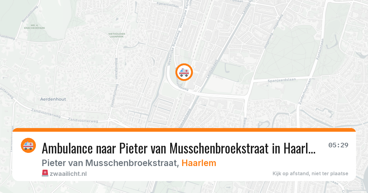 Ambulance naar Pieter van Musschenbroekstraat in Haarlem — 4 jul 2026