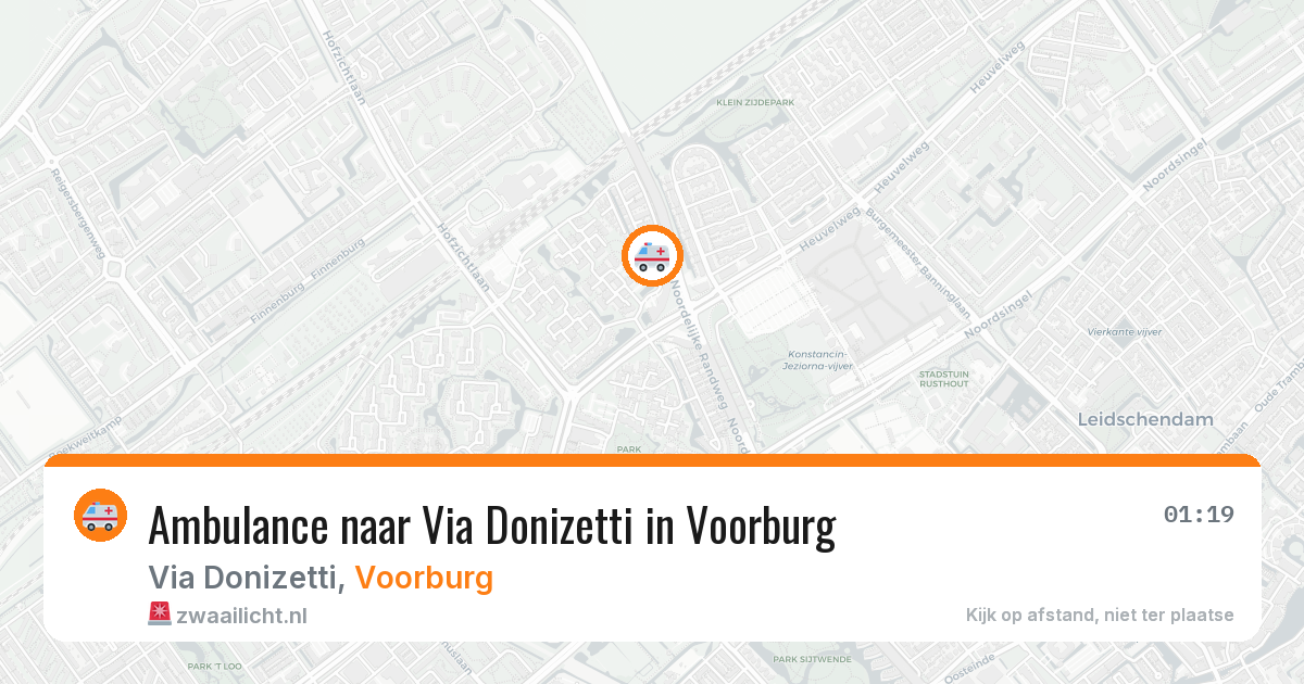 Ambulance naar Via Donizetti in Voorburg — 4 apr 2026