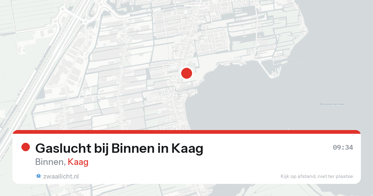 Gaslucht bij Binnen in Kaag — 14 aug 2026