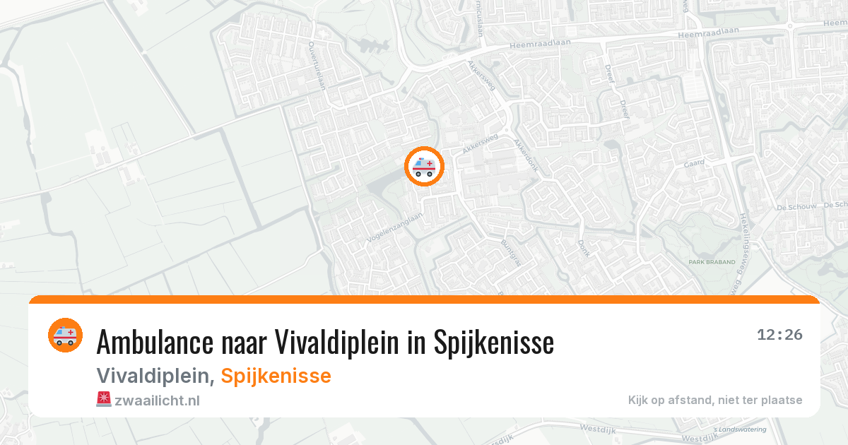 Ambulance naar Vivaldiplein in Spijkenisse — 28 jul 2026