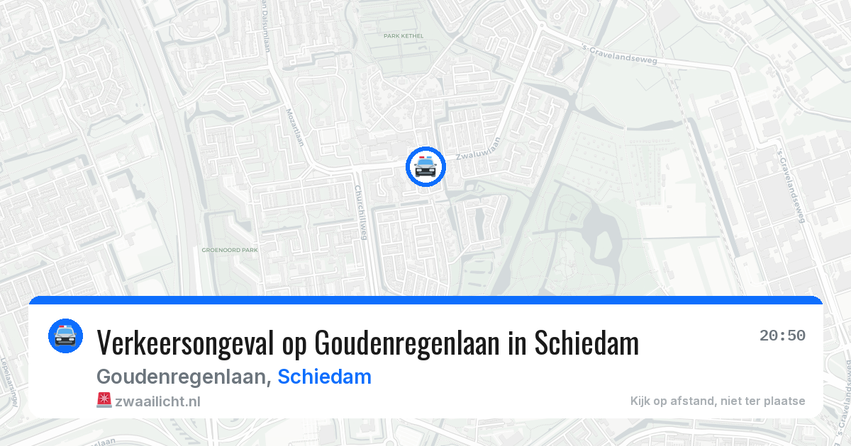 Verkeersongeval op Goudenregenlaan in Schiedam — 17 jun 2026