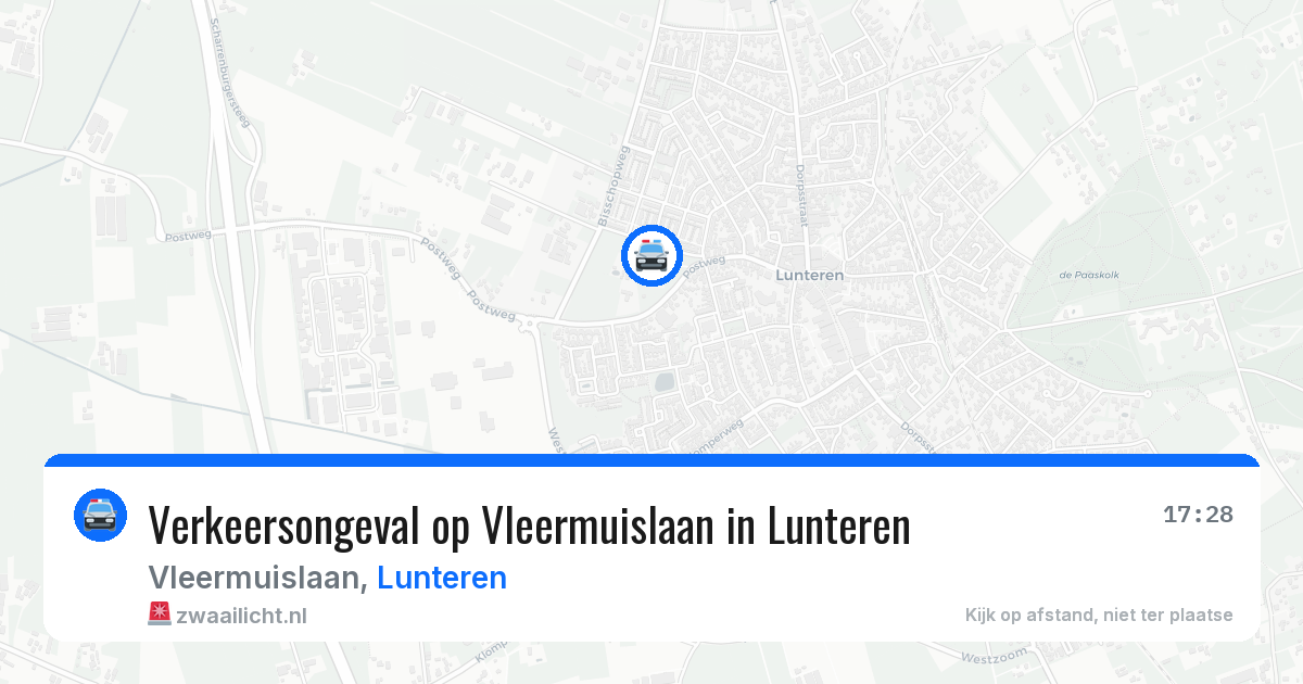 Verkeersongeval op Vleermuislaan in Lunteren — 9 jun 2026