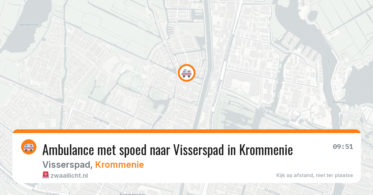 Ambulance met spoed naar Visserspad in Krommenie — 7 apr 2026