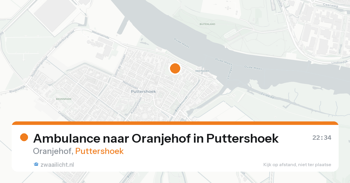 Ambulance naar Oranjehof in Puttershoek — 7 feb 2026