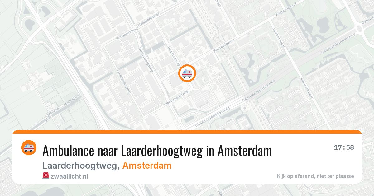 Ambulance naar Laarderhoogtweg in Amsterdam — 21 mei 2026