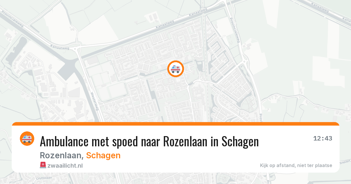 Ambulance met spoed naar Rozenlaan in Schagen — 11 feb 2026