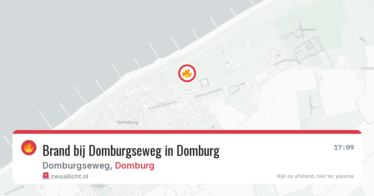 Brand bij Domburgseweg in Domburg — 22 mei 2026