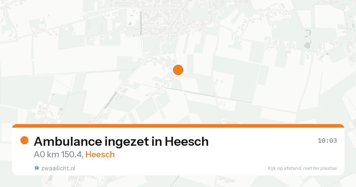 Ambulance ingezet in Heesch — 14 aug 2026