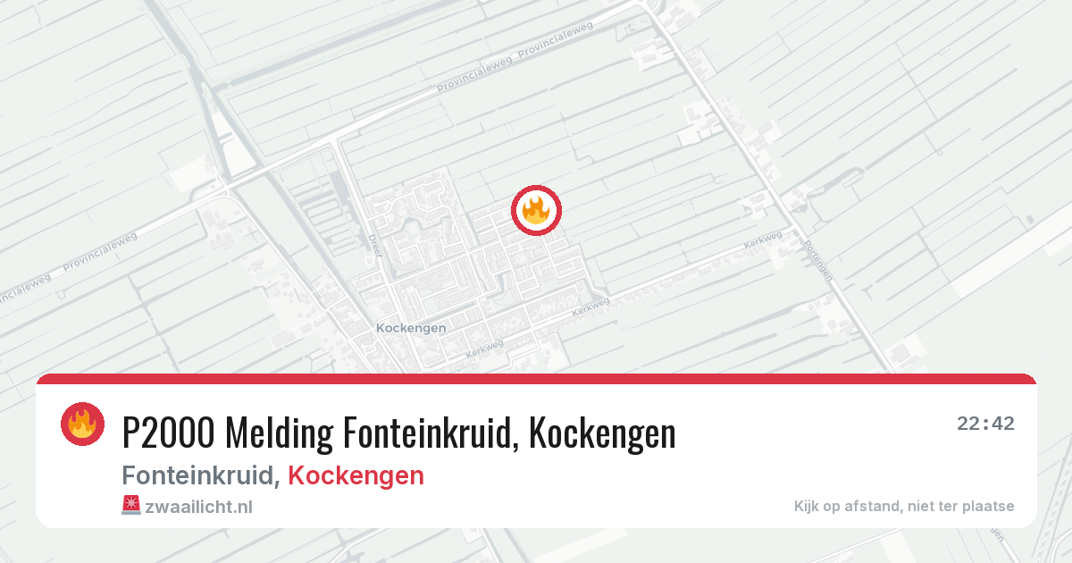 P2000 Melding Fonteinkruid, Kockengen — 8 feb 2026