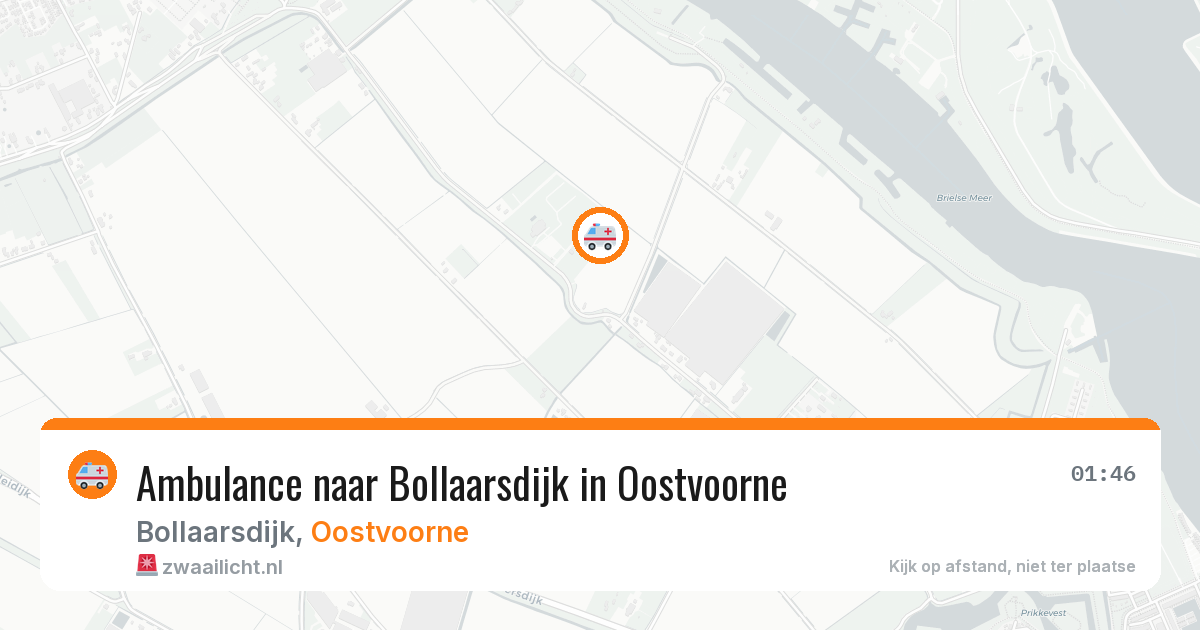 Ambulance naar Bollaarsdijk in Oostvoorne — 25 mrt 2026