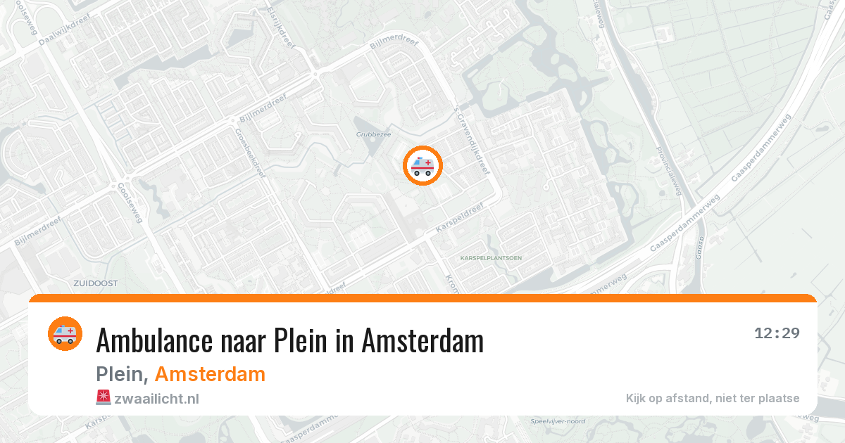 Ambulance naar Plein in Amsterdam — 27 mei 2026
