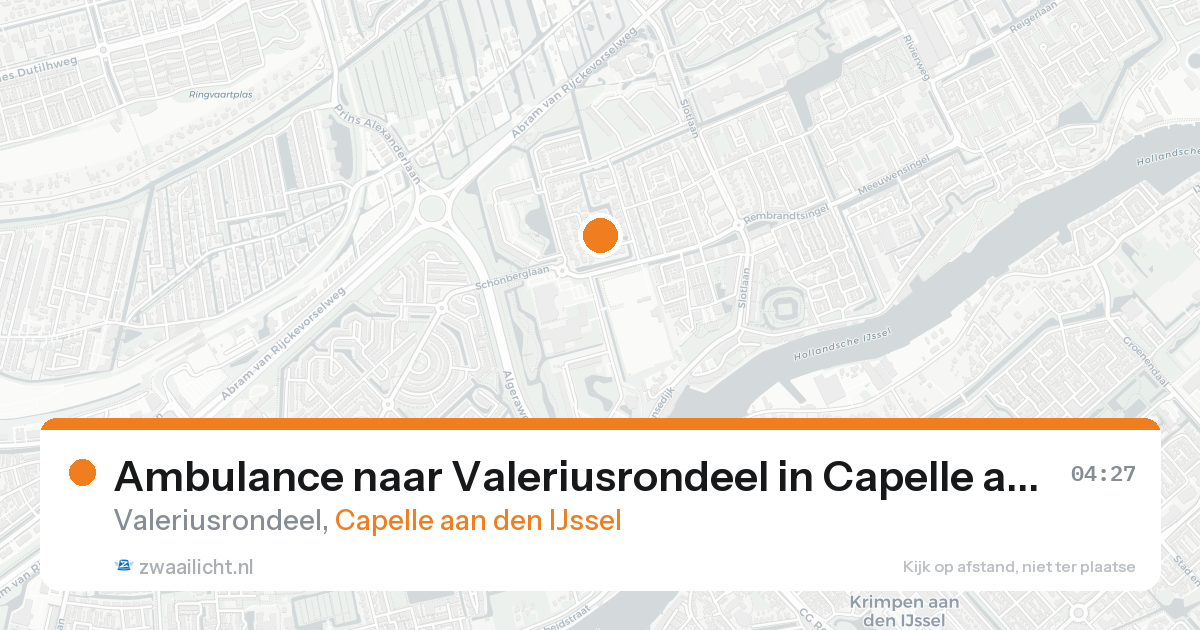Ambulance naar Valeriusrondeel in Capelle aan den IJssel — 8 feb 2026