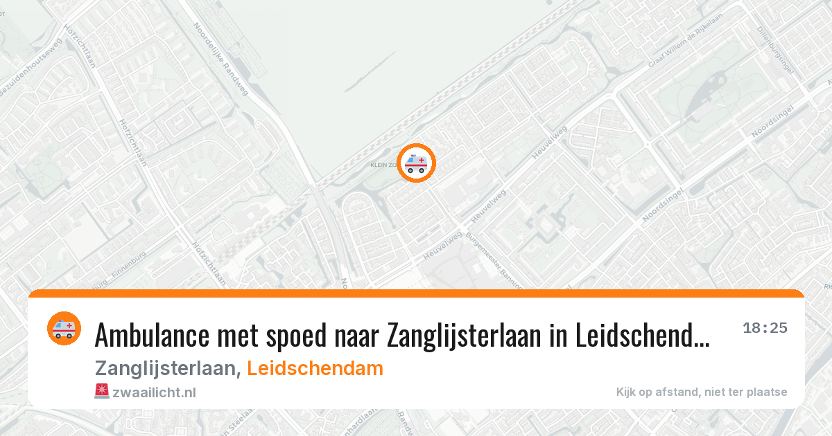 Ambulance met spoed naar Zanglijsterlaan in Leidschendam — 4 aug 2026
