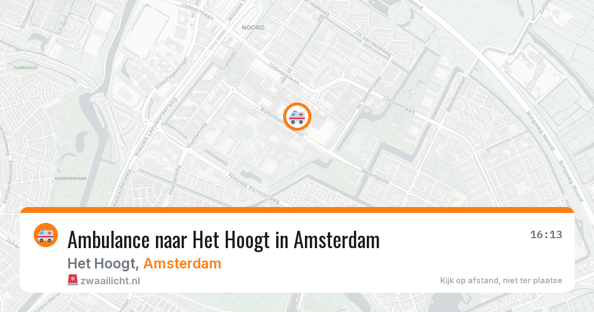 Ambulance naar Het Hoogt in Amsterdam — 12 mei 2026