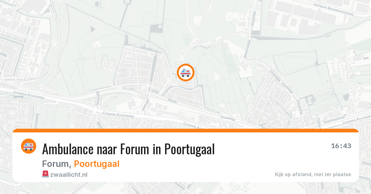 Ambulance naar Forum in Poortugaal — 9 jun 2026