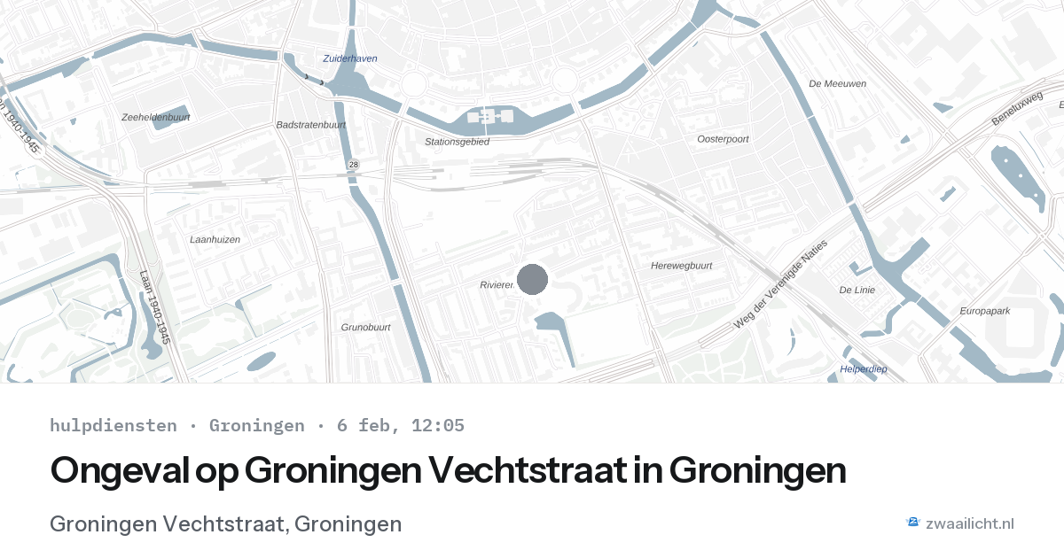 Ongeval op Groningen Vechtstraat in Groningen — 6 feb 2026