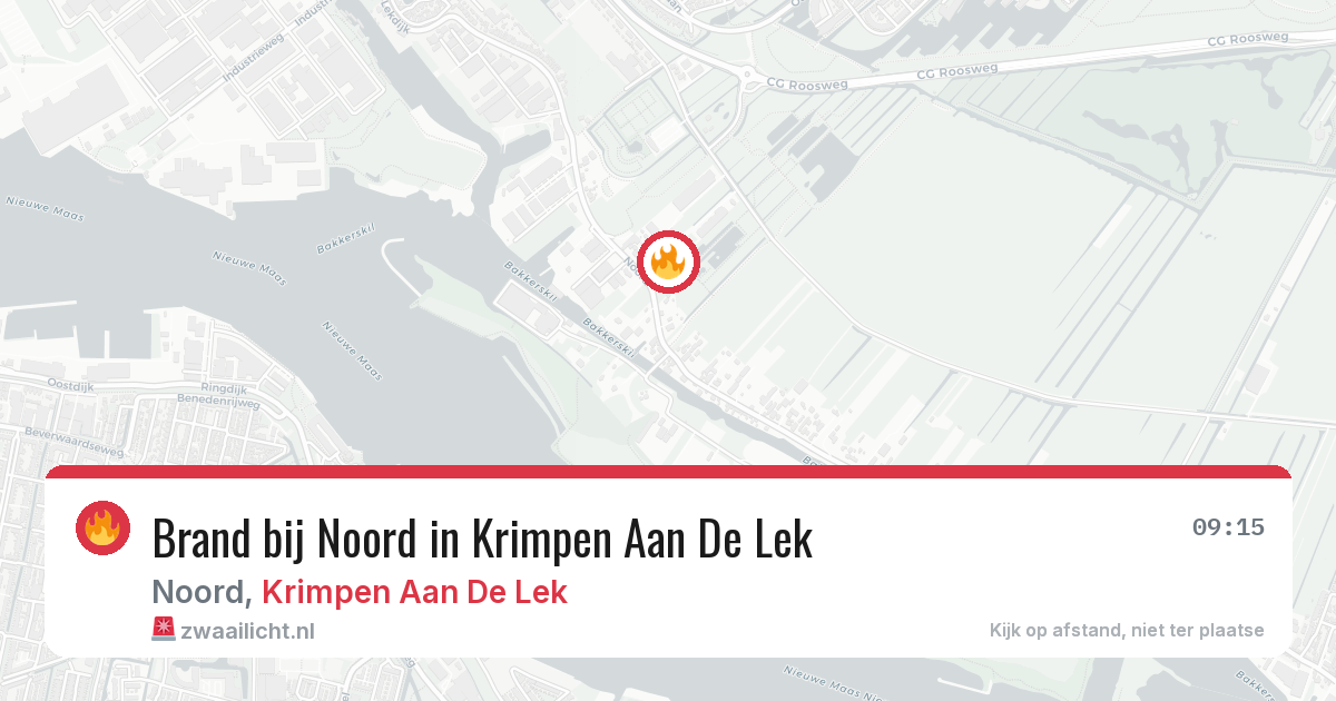 Brand bij Noord in Krimpen Aan De Lek — 28 jul 2026